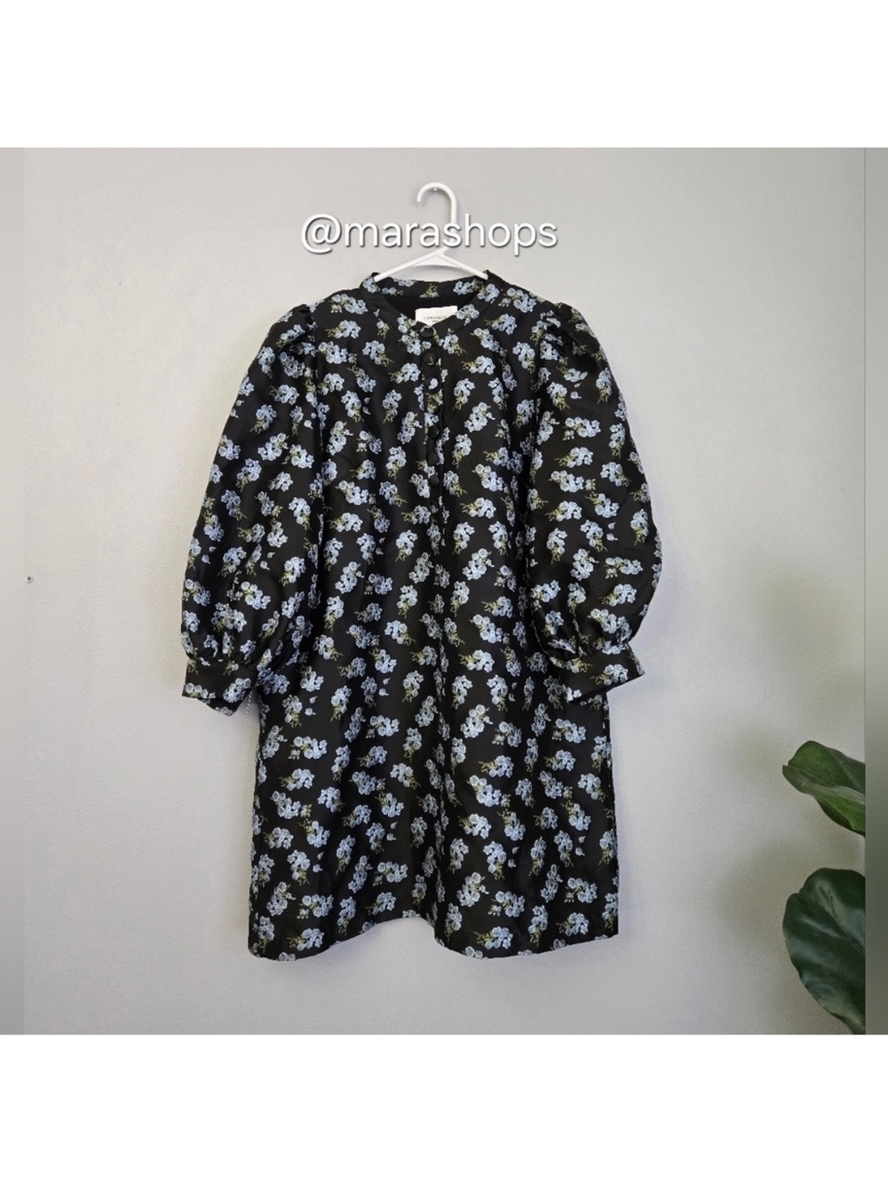 Pomander Place Black Heirloom Jacquard Samantha Dress - Picture 3 of 8